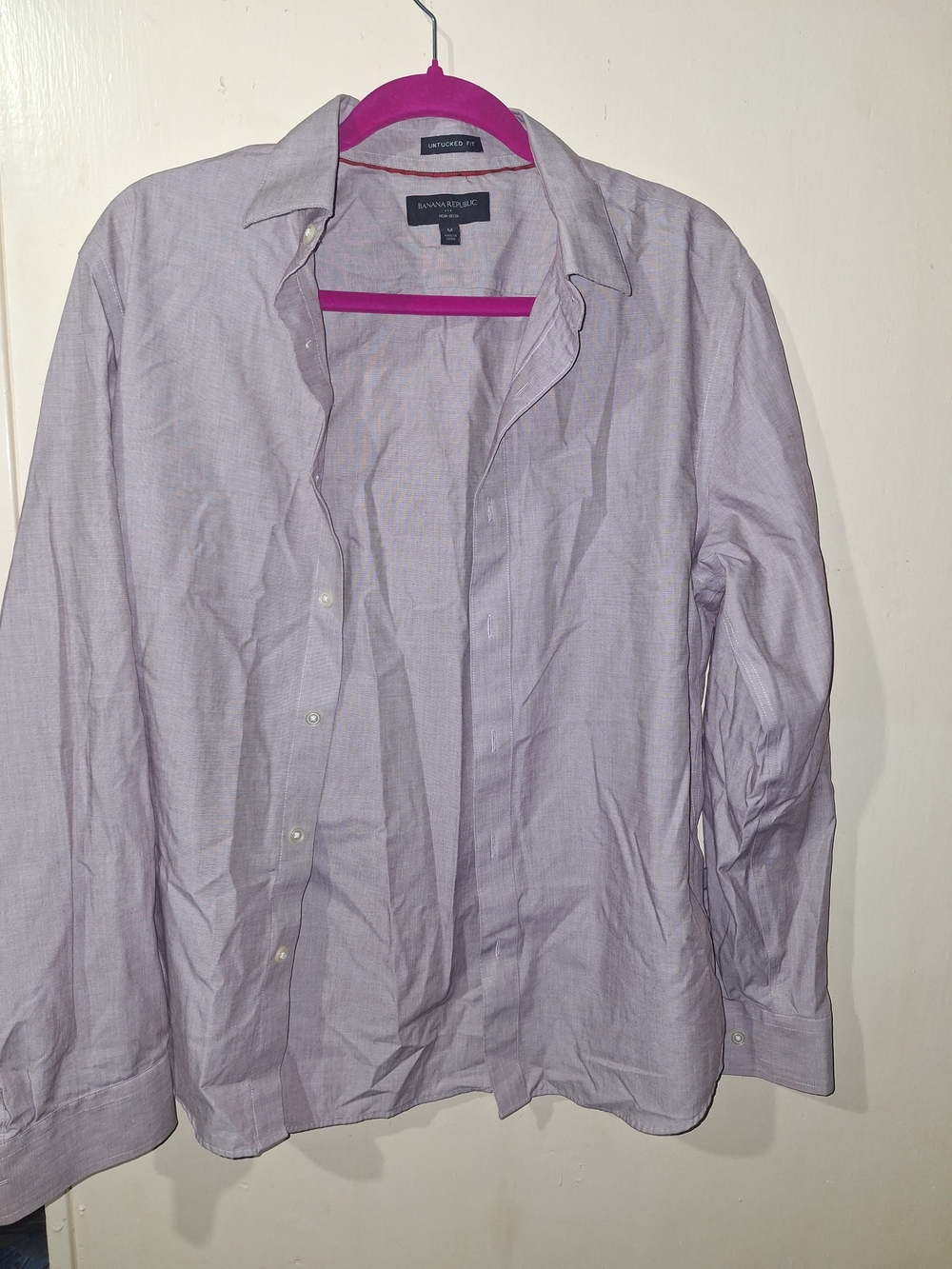 Banana Republic Men's Light Lavender Dress Shirt